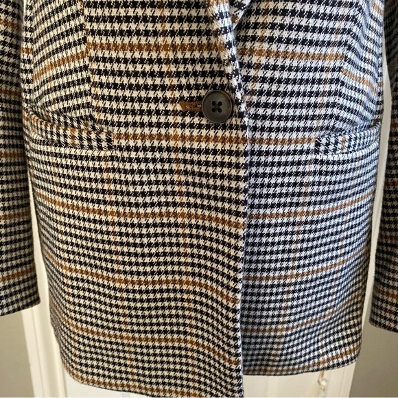 Old Navy Houndstooth Plaid Ponte Knit Blazer, Womens Small X-Small - Picture 16 of 16